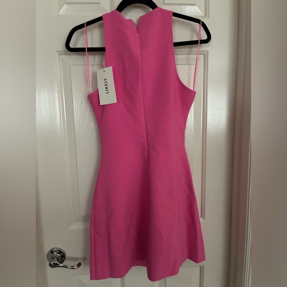 Likely Pink Mini Dress with Floral Accents - Picture 5 of 6